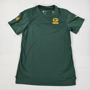 NWT‎ Nike Dri-Fit Green Bay Packers Sideline On Field Coach Shirt Size Small